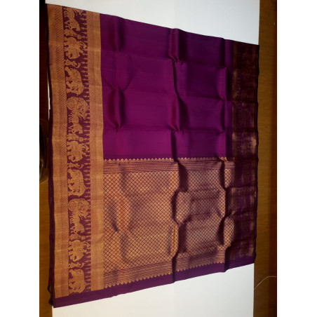 PS345 - PURE KANJIVARAM SILK SAREE -MAGENTA