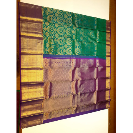 PS346 - PURE KANJIVARAM SILKS SAREE - GREEN