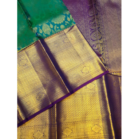 PS346 - PURE KANJIVARAM SILKS SAREE - GREEN