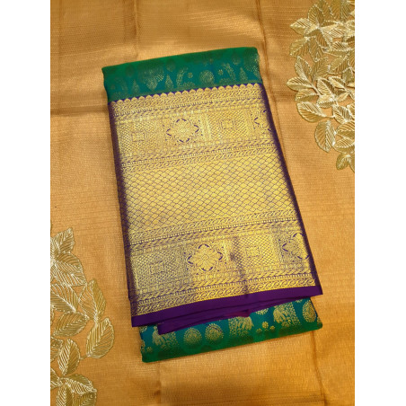 PS346 - PURE KANJIVARAM SILKS SAREE - GREEN