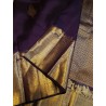 2G Pure Kanjivaram Silk Saree with Buttas and Grand Zari Border- Navy Blue | Prahla Silks