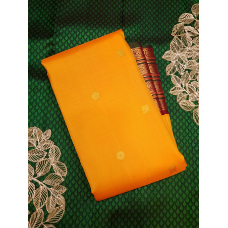 PS347 - PURE KANJIVARAM SILKS SAREE - YELLOW