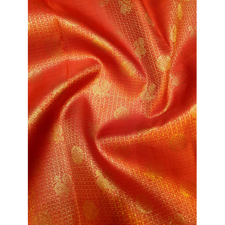 PS349 - 2G PURE KANJIVARAM SILK SAREE - RED