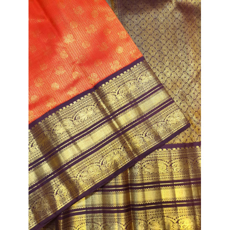 PS349 - 2G PURE KANJIVARAM SILK SAREE - RED