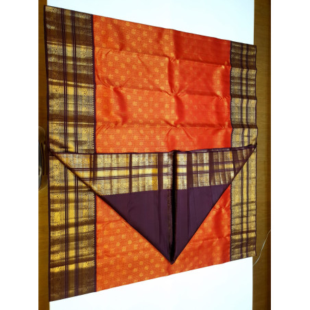 PS349 - 2G PURE KANJIVARAM SILK SAREE - RED