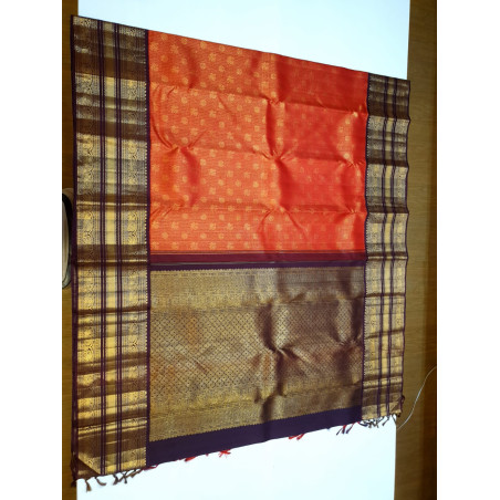 PS349 - 2G PURE KANJIVARAM SILK SAREE - RED
