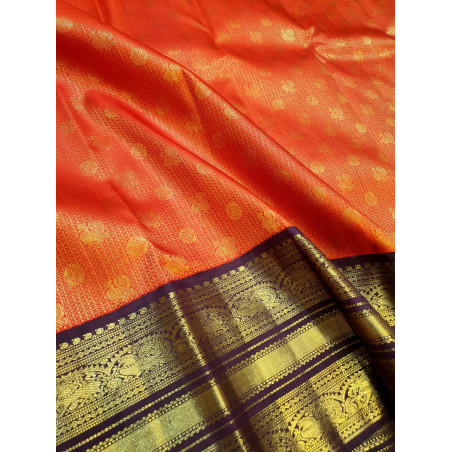PS349 - 2G PURE KANJIVARAM SILK SAREE - RED