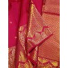 2G Pure Kanjivaram Silk Saree with Buttas and Grand Zari Border- Pink | Prahla Silks