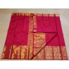 2G Pure Kanjivaram Silk Saree with Buttas and Grand Zari Border- Pink | Prahla Silks