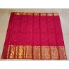 2G Pure Kanjivaram Silk Saree with Buttas and Grand Zari Border- Pink | Prahla Silks