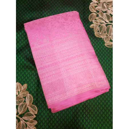 PS351 - PURE KANJIVARAM SILK SAREE - PINK