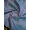 2G Kanjivaram Silk Saree in Pastel Lavender with Black, Gold Zari & Peacock Border | Prahla Silks