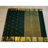2G Pure Kanjivaram Silk Saree – Bottle Green with Rich Gold Zari | Prahla Silks