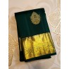 2G Pure Kanjivaram Silk Saree in Green with Gold Zari | Prahla Silks