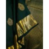 2G Pure Kanjivaram Silk Saree in Green with Gold Zari | Prahla Silks