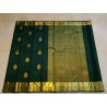2G Pure Kanjivaram Silk Saree in Green with Gold Zari | Prahla Silks