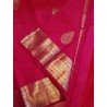2G Pure Kanjivaram Silk Saree – Red with Gold Zari Border | Bridal Traditional Saree | Prahla Silks