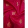 2G Pure Kanjivaram Silk Saree – Red with Gold Zari Border | Bridal Traditional Saree | Prahla Silks