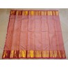 2G Pure Kanjivaram Silk Saree Peach Pink with Peacock Zari Border & Gold Pallu | Prahla Silks