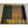 2G Pure Kanjivaram Silk Saree Bottle Green with Gold Zari Mango Border | Prahla Silks