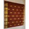 2G Pure Kanjivaram Silk Saree Rust Brown with Traditional Gold Zari Pallakku Border | Prahla Silks