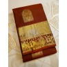 2G Pure Kanjivaram Silk Saree Rust Brown with Traditional Gold Zari Pallakku Border | Prahla Silks