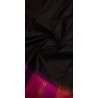 2G Pure Kanjivaram 8 Kol Silk Saree Black with Pink Temple Border | Traditional Pattu Saree | Prahla Silks