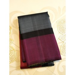 2G Pure Kanjivaram Silk Saree Multicolored Geometric Colour Block with Block Border | Prahla Silks