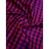 2G Pure Kanjivaram Silk Saree Rani Pink with Royal Blue Checks and Gold Zari | Prahla Silks