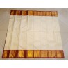 2G Pure Kanjivaram Silk Saree Off White with Chilli Red Peacock Gold Zari Border | Prahla Silks