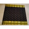2G Pure Kanjivaram Silk Saree Black with Mustard Temple Border |Prahla Silks