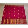 2G Pure Kanjivaram Silk Saree with Buttas and Grand Zari Border- Pink | Prahla Silks