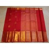 2G Pure Kanjivaram Silk Saree with Buttas and Grand Zari Border- Red, | Prahla Silks