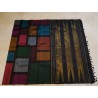 2G Pure Kanjivaram Silk Saree Multicolored Geometric Colour Block with Block Border | Prahla Silks