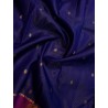 2G Pure Kanjivaram Silk Saree Royal Blue with Magenta Elephant & Peacock Zari Border | Prahla Silks
