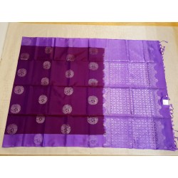 Pure Kanchi Soft Silk Sarees Lavender and purple