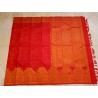 2G Pure Kanjivaram Silk Saree Vermilion Red with Annam & Lion Zari Border and Gold Butta | Prahla Silks
