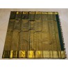 2G Pure Kanjivaram Silk Saree Olive Green Bottle Green Shade with Gold Zari Butta & Traditional Border | Prahla Silks