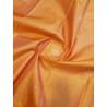 2G Pure Kanjivaram Silk Saree Orange with Royal Blue Elephant Butta & Elephant Zari Border | Prahla Silks