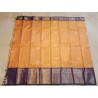 2G Pure Kanjivaram Silk Saree Orange with Royal Blue Elephant Butta & Elephant Zari Border | Prahla Silks