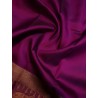 2G Pure Kanjivaram Silk Saree Magenta with Gold Zari Pallakku Border & Rich Zari Pallu | Prahla Silks