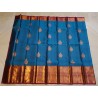 2G Pure Kanjivaram Silk Saree Peacock Blue with Gold Zari Peacock Butta & Magenta Peacock Border | Prahla Silks