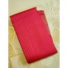 2G Pure Kanjivaram Silk Saree Red & Pink with Gold Zari Peacock Border | Prahla Silks