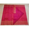 2G Pure Kanjivaram Silk Saree Red & Pink with Gold Zari Peacock Border | Prahla Silks