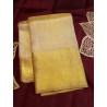 2G Pure Kanjivaram Silk Saree Ivory Off White with Rich Gold Zari Border | Prahla Silks