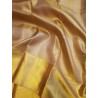 2G Pure Kanjivaram Silk Saree Ivory Off White with Rich Gold Zari Border | Prahla Silks