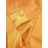 2G Pure Kanjivaram Silk Saree Orange with Gold Zari Border | Prahla Silks