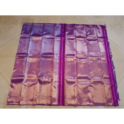 2G Pure Kanjivaram Silk Saree Royal Purple with Gold Tissue Pallu | Bridal Wear | Prahla Silks