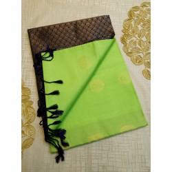 Pure Kanchi Soft Silk Sarees Green and blue
