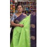 Pure Kanchi Soft Silk Sarees Green and blue